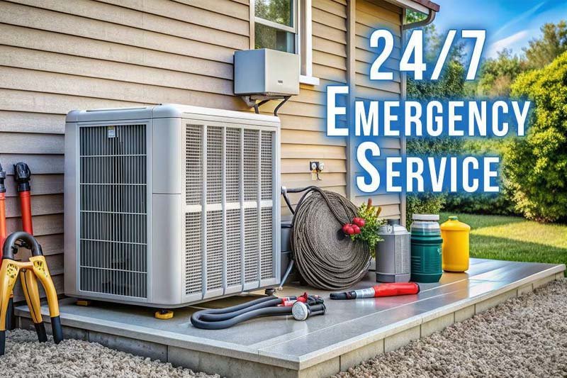 24/7 emergency HVAC service available around the clock